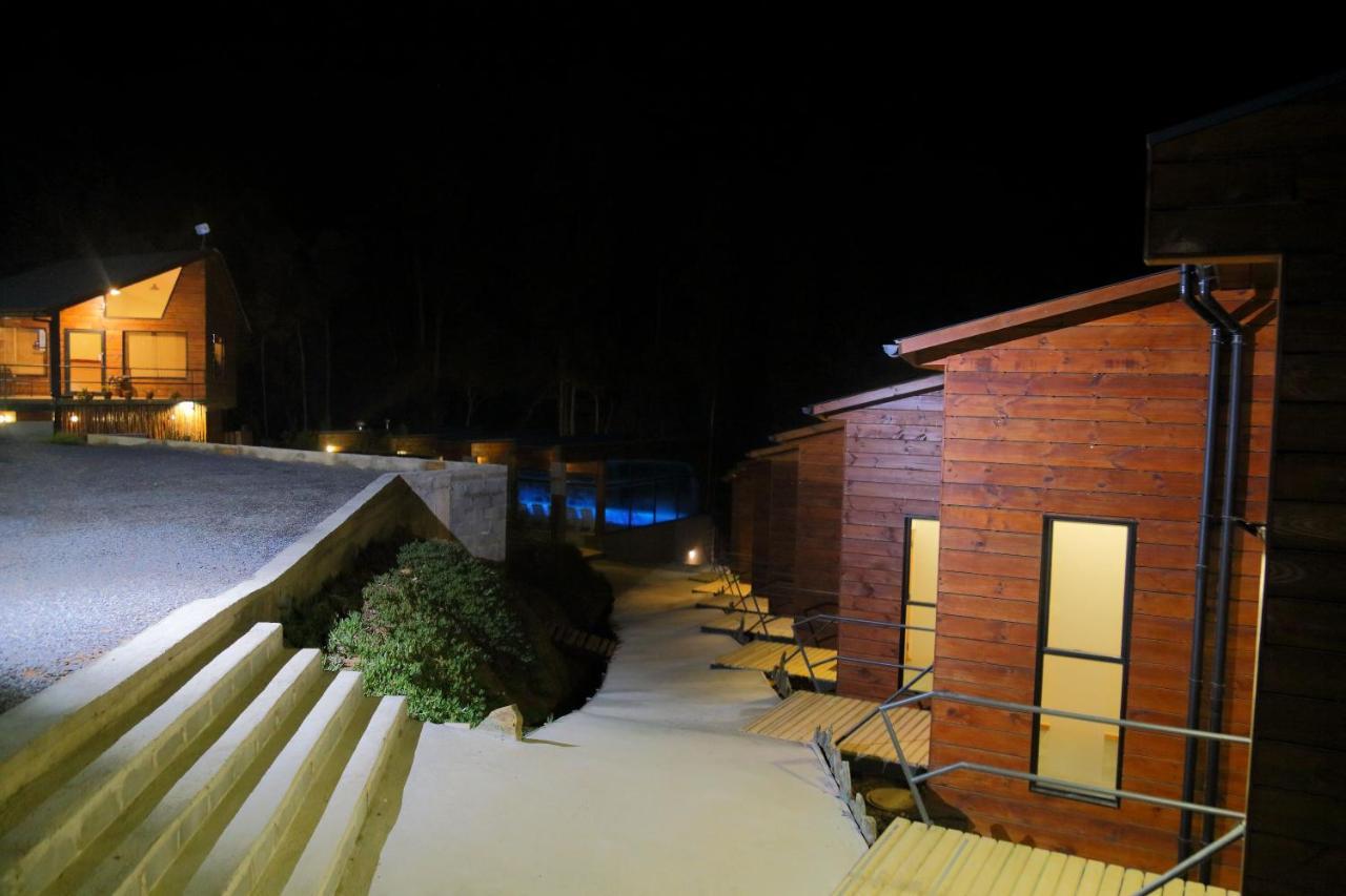 Cabanas Y Spa Costa Patagonia - Piscina Climatizada 皮奇勒姆 外观 照片